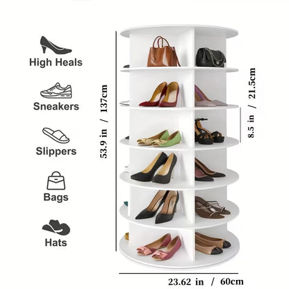 360° Rotating Shoe Organizer