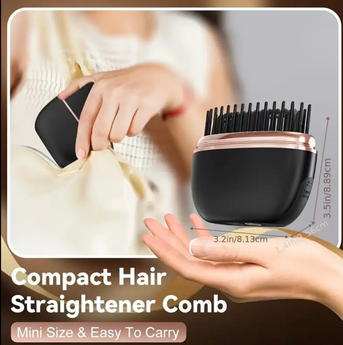 Mini hair straightener